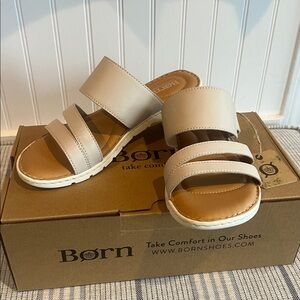 Born Cream Blakely Sandals